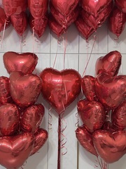 Набор красных сердец