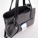 Сумка Саломея 166 македония серый + черный