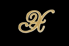 Силиконовый молд Монограмм буква 