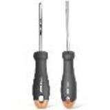 Набор отверток "Home Series Gray" Deli HT1002C 2шт SL5x100+PH1x100, эксклюзивный дизайн, рукоятка из высококачественного софттач пластика