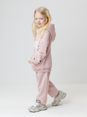 брюки  для девочки  КР 400850/розовый лед к599