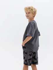 220010C-29 Футболка для мальчика, Антрацит