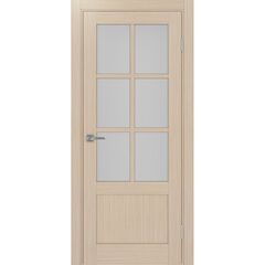 Купить Межкомнатная дверь экошпон Турин 541ПФ.2221 дуб белёный остеклённая