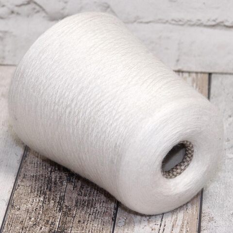 Полушерсть-стрейч BEST 2/48 белый молочный