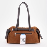 Сумка Саломея 2032 эко-замша миндаль