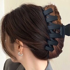 Заколка-краб (чёрная)