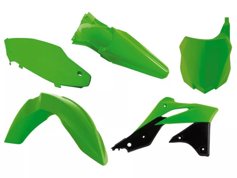 Комплект пластика KX250F 13-16 зелёный