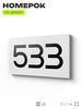 Номер на дверь 533, табличка на дверь для офиса, квартиры, кабинета, аудитории, склада, белая 120х70 мм, Айдентика Технолоджи