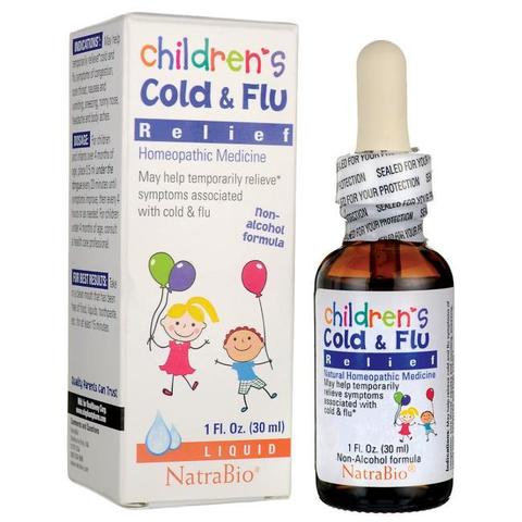 NatraBio, средство от простуды и гриппа для детей, 30 мл