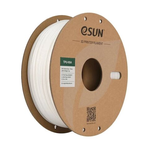 Пластик для 3D-печати eSUN TPU-95A, 1.75 мм, 1 кг, белый, TPU-95A175W1P1