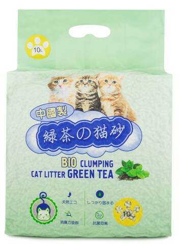 HAKASE AREKKUSU Наполнитель Тофу Зеленый чай (10 л)