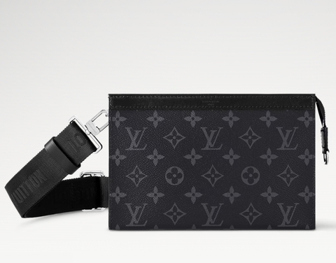Бумажник Louis Vuitton Gaston Wearable, черно-серый