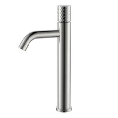 Boheme 122-NB Смеситель STICK для умыв. выс. Nikel Brush высокий с ручкой DIAMOND фото