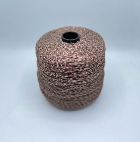 Бобинная пряжа (пр.Италия), art-Brezza 350м/100гр. 100% Мерсеризованный хлопок, цвет-Коричневый мультиколор, арт.27796