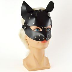 Черная кржаная маска Pussy - 