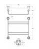 Art&Max AM-E-2611-D-Br BIANCHI AM-E-2611-D-Br Стеклянная полка двойная, бронза