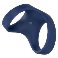 Синее эрекционное виброкольцо Rechargeable Max Dual Ring - 