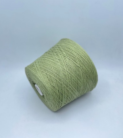 Luxury Selection by Ri.Go(пр.Италия), art-Cotone Seta ,2/15 750м/100гр, 50%Шелк 50%Хлопок , цвет-Приглушенно-зеленый ,арт.29237