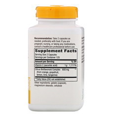 Nature's Way, Vitamin C Bioflavonoids, 1,000 mg, 250 Capsules