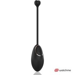 Черное виброяйцо с пультом-часами Anne s Desire Vibro Egg Wireless Watchme - 