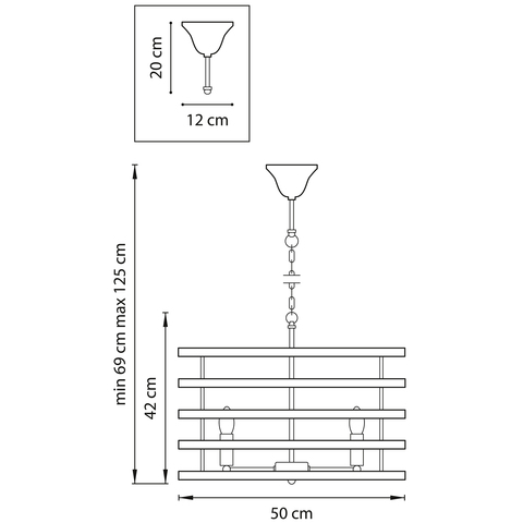 Подвесная люстра Epsilon Lightstar 735050