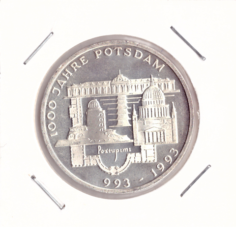 10 марок 1993 год (F) 1000 лет городу Потсдам, Германия. AU