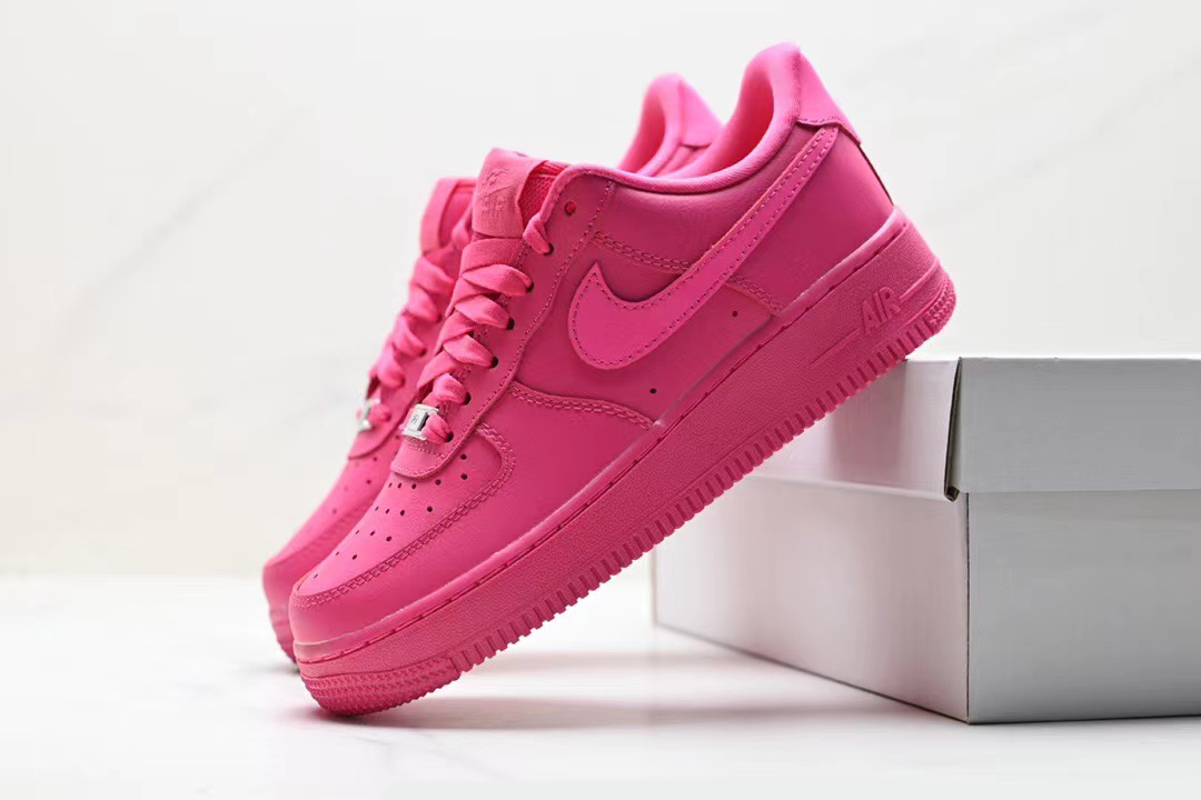 All pink nike air force 1 best sale