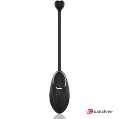 Черное виброяйцо с пультом-часами Anne s Desire Vibro Egg Wireless Watchme - 