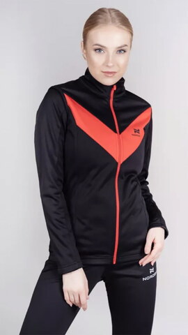 Лыжный жилет Nordski Base Black/Red женский