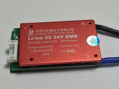 Плата контроля BMS Li-ion 5S 24V 20A