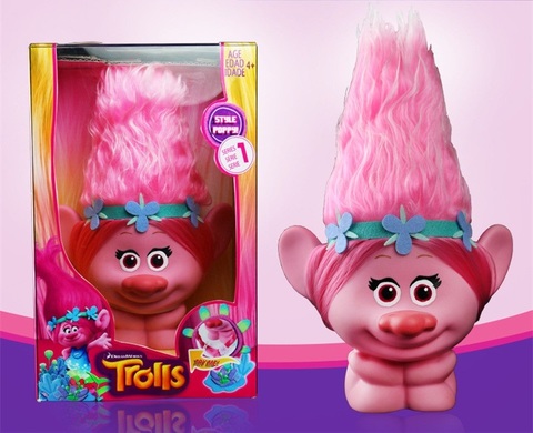 Тролли игрушка Розочка с подсветкой — Trolls toy Poopy Light