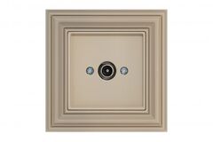 Розетка ТВ оконечная кремовая омбре LIREGUS RETRO