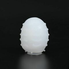 Рельефный мастурбатор EGG в розовом футляре - 