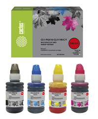 Чернила Cactus CS-I-PG510-CL511M/C/Y Набор набор 4x100мл для Canon Pixma MP240/MP250/MP260/MP270