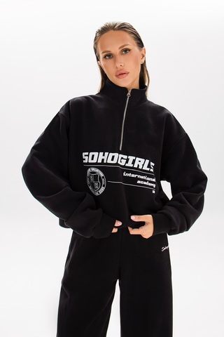 Свитшот ZIPPER SG WHITE BLACK