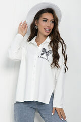 Блуза Бабочка (белая) Б10985 LT Collection
