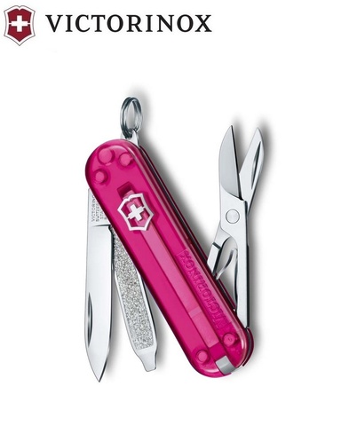 Нож-брелок Victorinox Classic SD Transparent Colors, Cupcake Dream (0.6223.T5G)