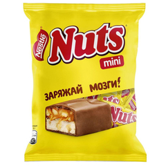 Шоколадный батончик Nuts Mini,148г