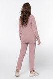 Утепленный спортивный костюм для беременных и кормящих 16041 пыльный беж