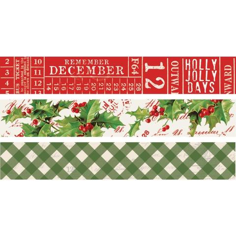 Набор скотчей Simple Vintage Christmas -  3 шт.