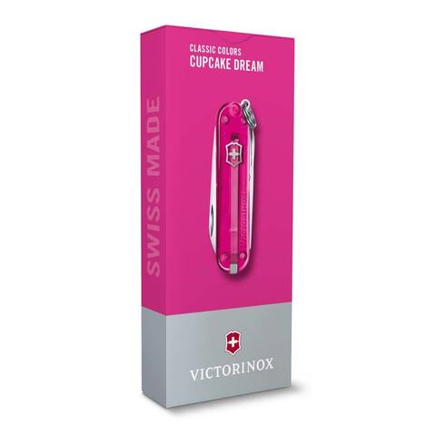 Нож-брелок Victorinox Classic SD Transparent Colors, Cupcake Dream (0.6223.T5G)