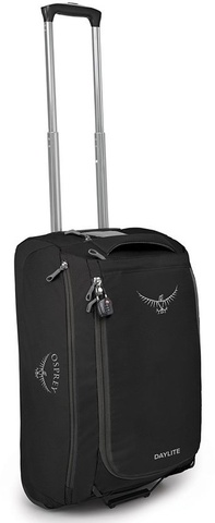 Картинка сумка на колесах Osprey Daylite Carry-On Whld Duffel 40 Black - 1