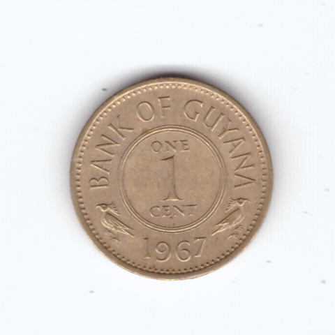 1 цент 1967 Гайана