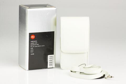 Leica White Leather Case Strap C-Lux 3 (18698)