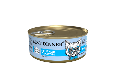 Best Dinner Renal консервы для кошек (ягненок с рисом) 100 гр
