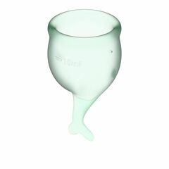 Набор зеленых менструальных чаш Feel secure Menstrual Cup - 