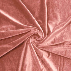 Бархат стрейч, 240 гр/м2, 98% п/э, 2% эластан, 150 см, креветковый