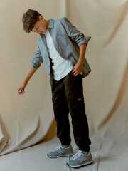 Брюки карго для мальчика Next U48-779, Черный