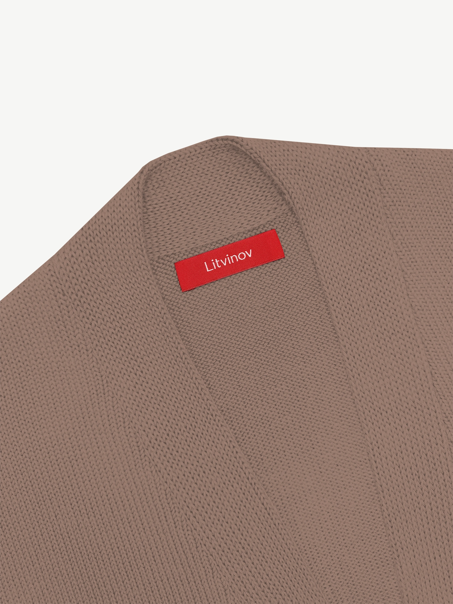 Кардиган с планкой из мягкой шерсти