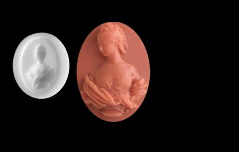 Силиконовый молд № 076 Камея